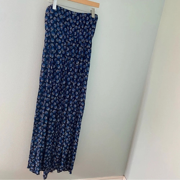 Loft Beach strapless blue oceanic maxi dress size medium - Picture 5 of 10